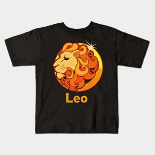 Leo zodiac sign Kids T-Shirt